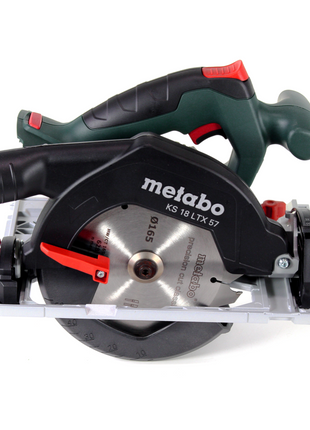 Metabo KS 18 LTX 57 Scie circulaire portative sans fil 18V 165x20mm + 1x batterie 5,2Ah + MetaLoc - sans chargeur