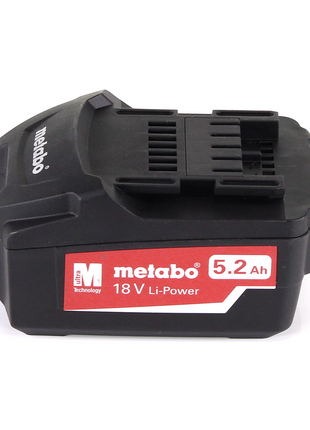 Metabo KS 18 LTX 57 Scie circulaire portative sans fil 18V 165x20mm + 1x batterie 5,2Ah + MetaLoc - sans chargeur