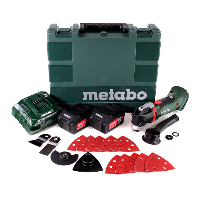 Metabo MT 18 LTX Utensile multifunzione a batteria 18V + 2x Batterie 5,2Ah + Caricabatterie + Valigetta