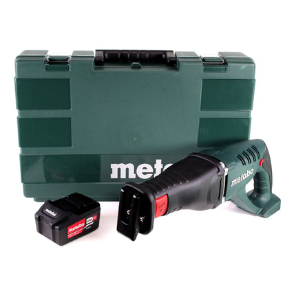 Scie sabre à batterie Metabo ASE 18 LTX + 1x batterie 5,2 Ah + coffret - sans chargeur