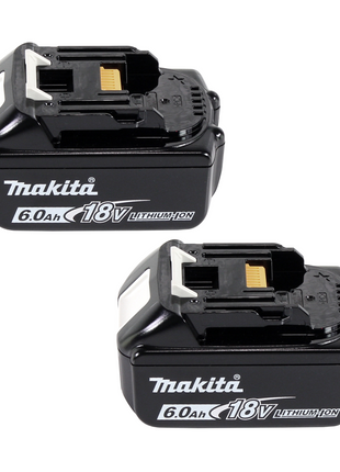 Makita DVC 261 GX15 Akku Rucksackstaubsauger 36V (2x 18V) 2L Brushless + 2x Akku 6,0Ah - ohne Ladegerät