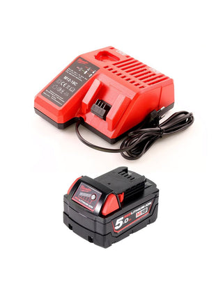 Scie circulaire sur batterie Milwaukee HD18CS-501M 18V 165 mm + 1x batterie 5,0Ah + chargeur + lame de scie + M-Box