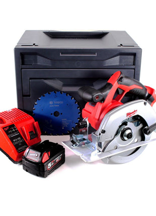 Scie circulaire sur batterie Milwaukee HD18CS-501M 18V 165 mm + 1x batterie 5,0Ah + chargeur + lame de scie + M-Box