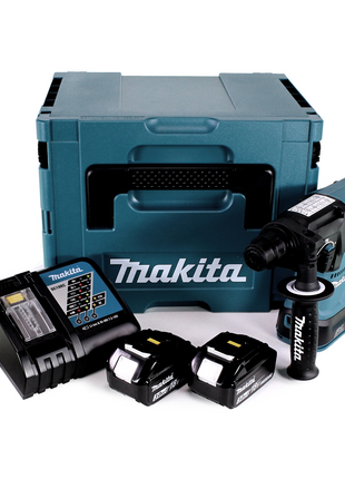 Akumulatorowa młotowiertarka Makita DHR 242 RFJ 18V 2.0J SDS-plus Brushless + 2x akumulator 3.0Ah + ładowarka + Makpac