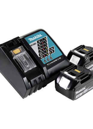 Akumulatorowa młotowiertarka Makita DHR 242 RFJ 18V 2.0J SDS-plus Brushless + 2x akumulator 3.0Ah + ładowarka + Makpac