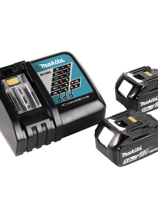 Akumulatorowa młotowiertarka Makita DHR 242 RTJ 18V 2.0J SDS-plus Brushless + 2x akumulator 5.0Ah + ładowarka + Makpac