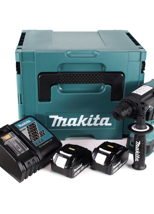 Akumulatorowa młotowiertarka Makita DHR 242 RGJ 18V 2.0J SDS-plus Brushless + 2x akumulator 6.0Ah + ładowarka + Makpac