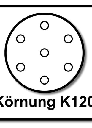 Makita Schleifpapier Klett 125mm K120 250 Stk. ( 5x P-43664 ) für DBO BO DCW DWE GEX PEX SXE BOS - Toolbrothers