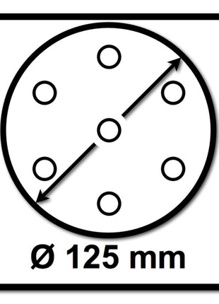 Makita Schleifpapier Klett 125mm K180 100 Stk. ( 2x P-43670 ) für DBO BO DCW DWE GEX PEX SXE BOS - Toolbrothers