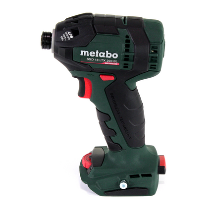 Metabo SSD 18 LTX 200 BL Akku Schlagschrauber 18V 1/4" 200Nm Brushless + 2x Akku 5,5Ah + Ladegerät + Koffer