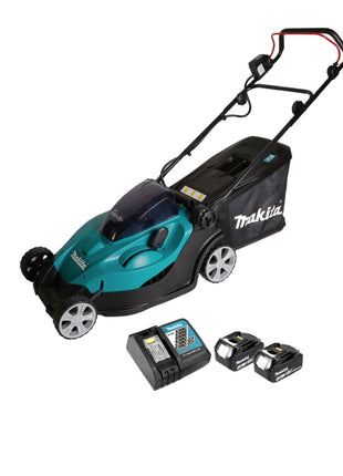 Makita DLM 431 RF2 tondeuse à gazon à batterie 36V (2x18V) 43cm + 2x batterie 3,0Ah + chargeur