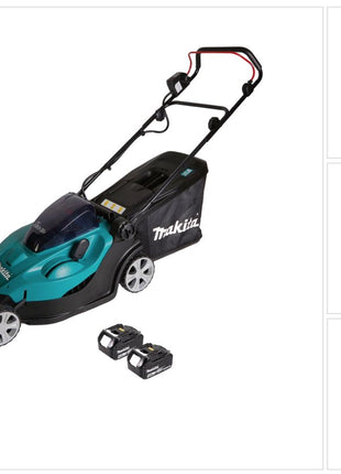 Tondeuse à gazon à batterie Makita DLM 431 M2 36V (2x18V) + 2x batterie 4,0Ah - sans chargeur