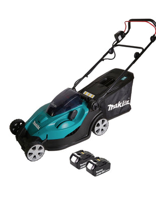 Tondeuse à gazon à batterie Makita DLM 431 T2 36V (2x18V) 43cm + 2x batterie 5,0Ah - sans chargeur