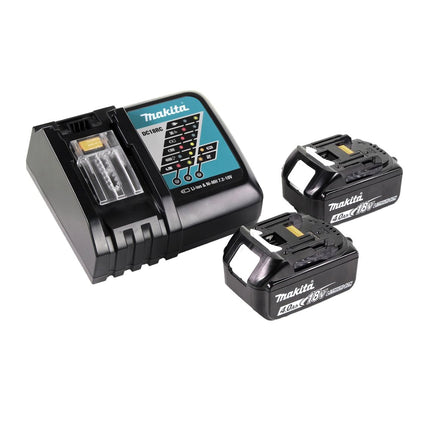 Miscelatore a batteria Makita DUT 130 RM 18V M14 Brushless + 2x batteria 4,0Ah + caricabatterie