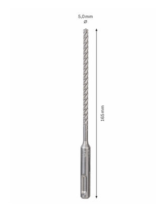 Bosch Punta di foratura 7x SDS-plus 5x100x165mm Carbide ( 2608576105 ) - certificate PGM