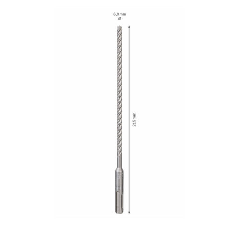 Bosch SDS-plus 7X Punta da foratura 6x150x215mm Carburo ( 2608576118 ) certificata PGM