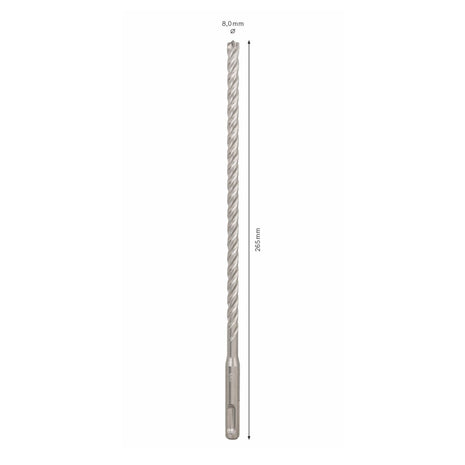 Bosch 7X SDS-plus Punta per foratura 8x200x265mm, in carburo ( 2608576133 ) - certificato PGM