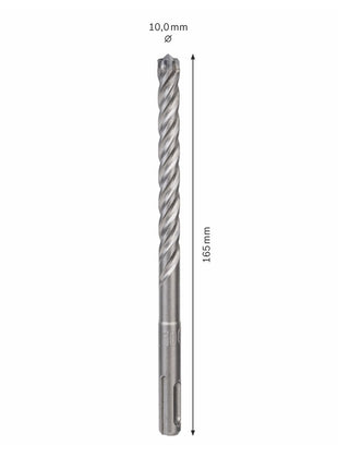 Bosch Punta per foratura 7X SDS-plus 10x100x165mm Carburo ( 2608576140 ) - certificato PGM