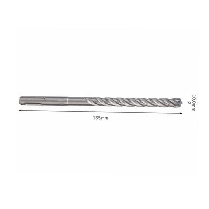 Bosch SDS-plus 7X Foret en carbure 10x100x165 mm pour perceuse, certifié PGM ( 2608576140 )