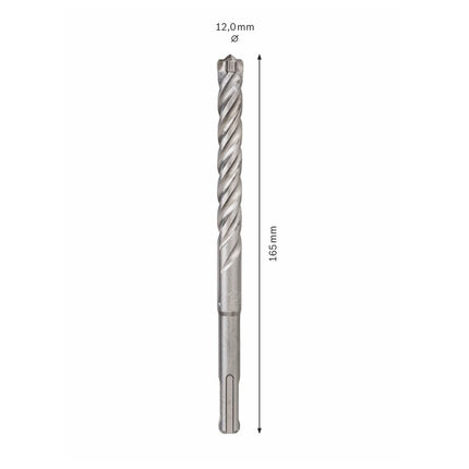 Bosch SDS-plus 7X Foret en carbure 12x100x165mm, certifié PGM (2608576149)