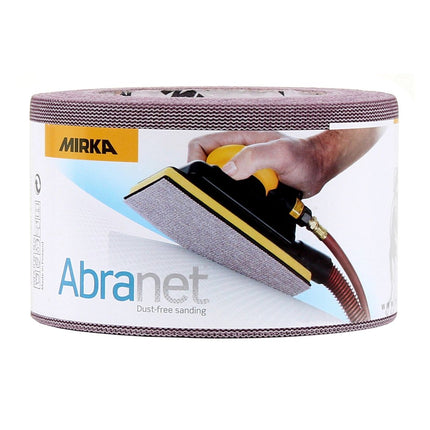 Mirka ABRANET 2x rouleau de papier de verre 75mm x 10m P320 rouleau de ponçage Velcro (2x 545BI001323R)