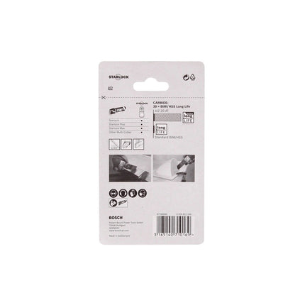 Bosch AIZ 20 AT Tauchsägeblatt Carbide MetalMax Starlock 20x40mm ( 2608662019 ) - Toolbrothers