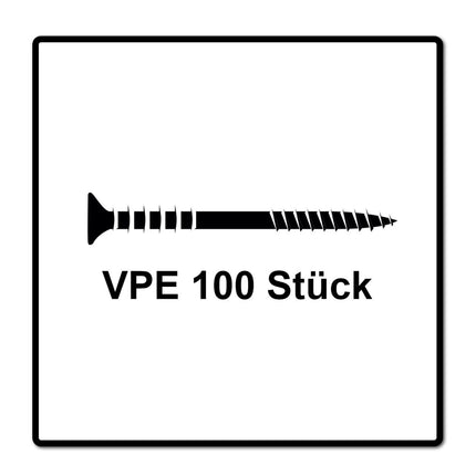 SPAX Vis de réglage tête plate 6.0x90 mm - 100 pièces T-STAR Plus 4Cut WIROX  (161010600903)