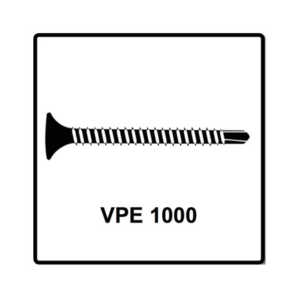 SPAX GIX-D Schnellbauschrauben magaziniert, 3,5x25mm, Bohrspitze 1000 Stück ( 1991170350256 ) Vollgewinde, Trompetenkopf, Kreuzschlitz H2 - Toolbrothers