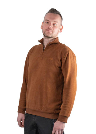 Toolbrothers Quart de pull-over zippé Casual Fit - AUTUMN COLLECTION Farbe Concrete Grey Gre S
