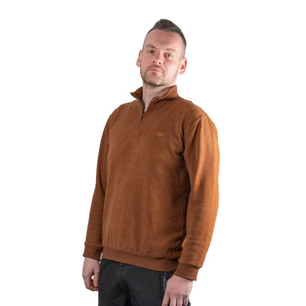 Toolbrothers Quarter-Zip Sweatshirt Casual Fit - AUTUMN COLLECTION Farbe Saffron Orange Größe M