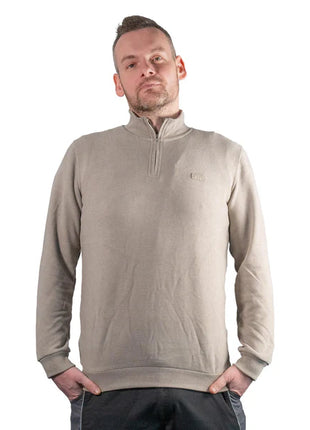 Toolbrothers Quart de pull-over zippé Casual Fit - AUTUMN COLLECTION Farbe Concrete Grey Gre S