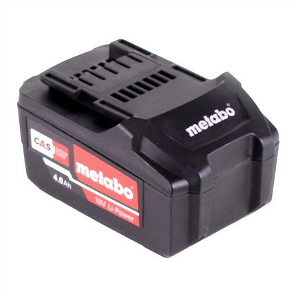 Set di batterie Metabo 4x batterie Li-Power 18 V 4,0 Ah CAS Li-Ion ( 4x 625591000 ) con indicatore del livello di carica
