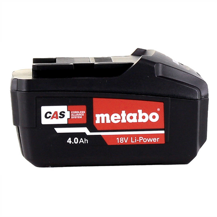 Set base Metabo 3x batteria Li-Power 18 V 4,0 Ah CAS Li-Ion ( 3x 625591000 ) + caricatore ASC 55 ( 627044000 )
