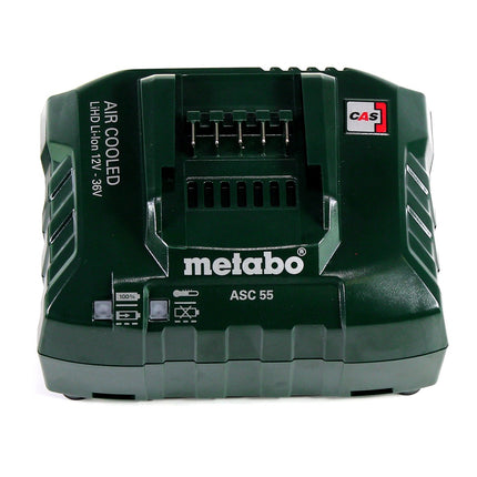 Set base Metabo 3x batteria Li-Power 18 V 4,0 Ah CAS Li-Ion ( 3x 625591000 ) + caricatore ASC 55 ( 627044000 )