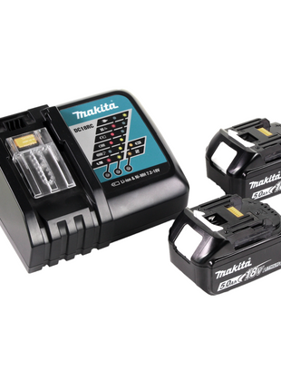 Makita DTL 061 RTJ cordless impact wrench 18V 1/4" 60Nm + 2x rechargeable battery 5.0Ah + charger + Makpac