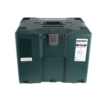 Metabo MKS 18 LTX 58 scie circulaire à métaux sur batterie 18V 165 mm (600771840) + 2x batterie 5,5Ah + chargeur + MetaLoc