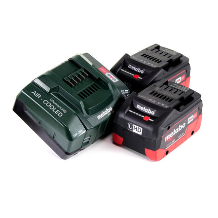 Metabo MKS 18 LTX 58 scie circulaire à métaux sur batterie 18V 165 mm (600771840) + 2x batterie 5,5Ah + chargeur + MetaLoc