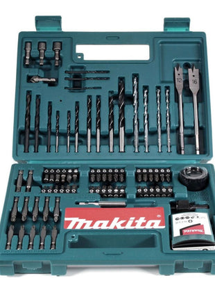 Makita DTD 156 STK Akku Schlagschrauber 18V 155Nm 1/4" + 1x Akku 5,0Ah + Ladegerät + 100 tlg. Bit Bohrer Set + Koffer - Toolbrothers