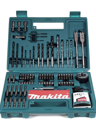 Makita DTD 156 SGK Akku Schlagschrauber 18V 155Nm 1/4" + 1x Akku 6,0Ah + Ladegerät + 100 tlg. Bit Bohrer Set + Koffer - Toolbrothers