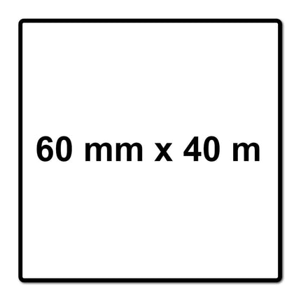 Meisterling Nastro adesivo 60 mm x 40 m ( 006300000130 ) - a dispersione acrilica