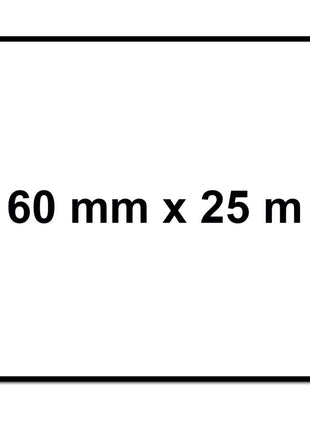 Meisterling Ruban adhésif Tyvek 60 mm x 25 m, Tyvek spunbond résistant à la déchirure (006300000210)
