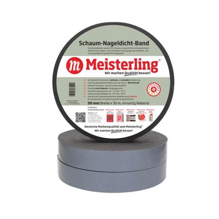 Meisterling Schaum Nageldicht Band 3 mm x 50 mm x 30 m ( 006040000050 )