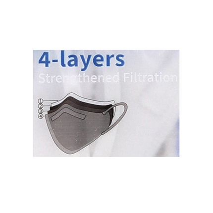 5x KN95 Mundschutz Atemschutz Maske 95% Filterleistung FPP2 vergleichbar 4-lagig