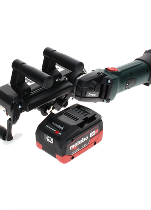 Ponceuse à bande à batterie Metabo RB 18 LTX 60 18 V 60 mm + 1x batterie LiHD 5,5 Ah - sans chargeur