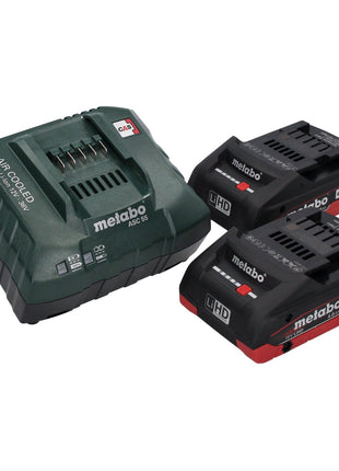 Nibbler de batería Metabo NIV 18 LTX BL 1.6 18 V sin escobillas + 2 baterías LiHD 4,0 Ah + cargador + metaBOX