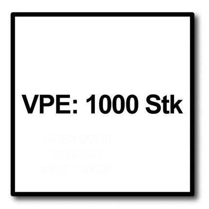 Meisterling Vis pour terrasse 90° 6x100 mm, 1000 pcs., tête fraisée, filetage Torx 2/3, acier inoxydable VA (5x 010010000051)