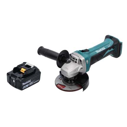 Smerigliatrice angolare a batteria Makita DGA 452 G1 18 V 115 mm + 1x batteria ricaricabile 6,0 Ah - senza caricabatterie