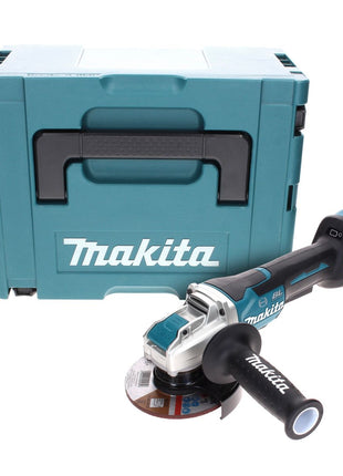 Makita DGA 519 ZJ Cordless angle grinder 18 V 125 mm Brushless X-Lock Solo + Makpac - without battery, without charger