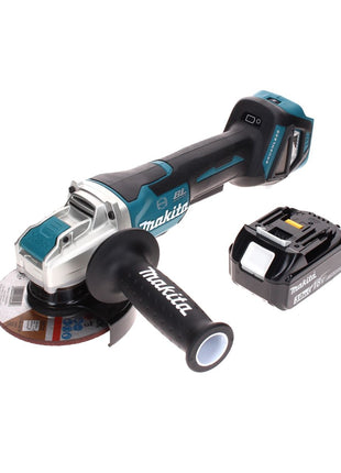 Makita DGA 519 F1 Cordless angle grinder 18 V 125 mm Brushless X-Lock + 1x rechargeable battery 3.0 Ah - without charger