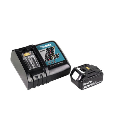 Smerigliatrice angolare a batteria Makita DGA 519 RF1 18 V 125 mm Brushless X-Lock + 1x batteria ricaricabile 3,0 Ah + caricatore